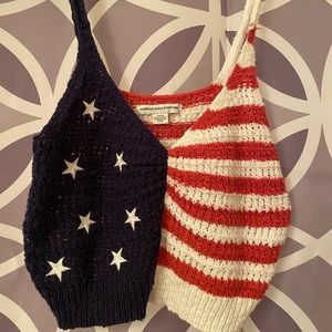 Flag crop top